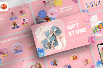 Pinkish Gift Store Presentation Template